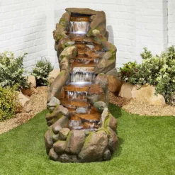 Stylish Fountains Bustling Waters Including LED Lights -Green Haven Shop 12814089 1844957312425579