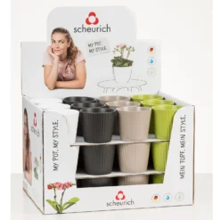 Expressive Plant Pot In Assorted Colours - 9cm