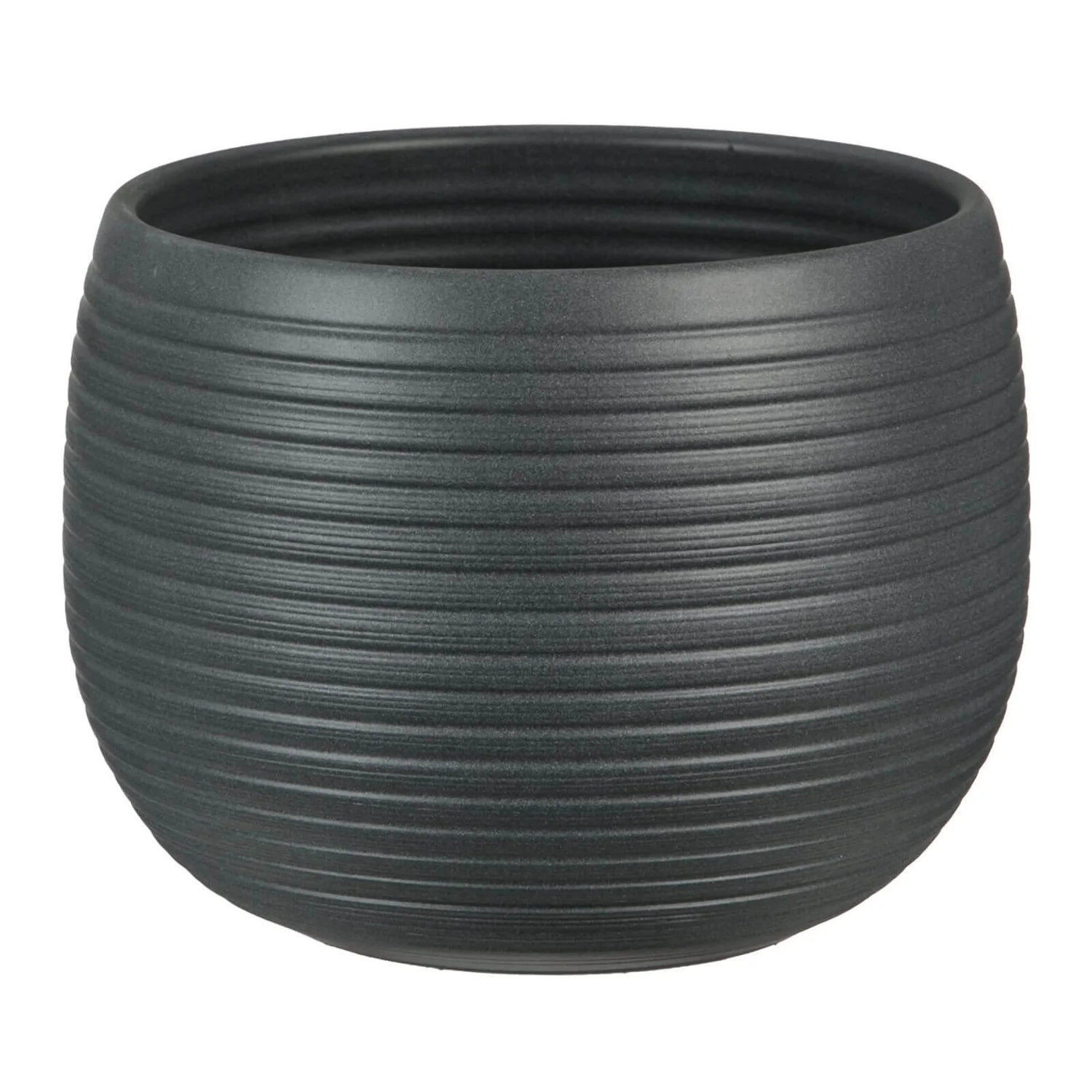 Plant Pot - Graphite Stone - 21cm 3 Plant Pot - Graphite Stone - 21cm