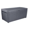 Keter Sumatra Rattan Effect Outdoor Garden Storage Box 511L - Anthracite -Green Haven Shop 12815762 1164845691783143