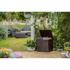 Keter City Outdoor Garden Storage Box 113L - Brown 15 Keter City Outdoor Garden Storage Box 113L - Brown -Green Haven Shop 12822290 1104900073787729