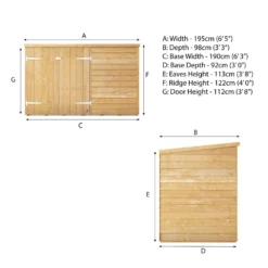 Mercia 6 X 3ft Overlap Pent Bike Shed - Incl. Installation -Green Haven Shop 12825544 1384989186558783