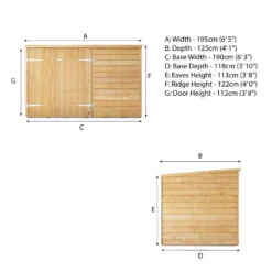 Mercia 6 X 4ft Overlap Pent Bike Shed - Incl. Installation -Green Haven Shop 12825547 1374989186850584