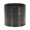 Glass Grey Ceramic Cover Pot - 14cm 1 Glass Grey Ceramic Cover Pot - 14cm -Green Haven Shop 12827427 9204831918788639