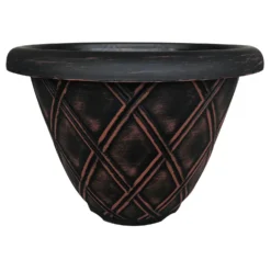 Westminster Lattice Round Pot - 33cm -Green Haven Shop 12834659 7894833167559987