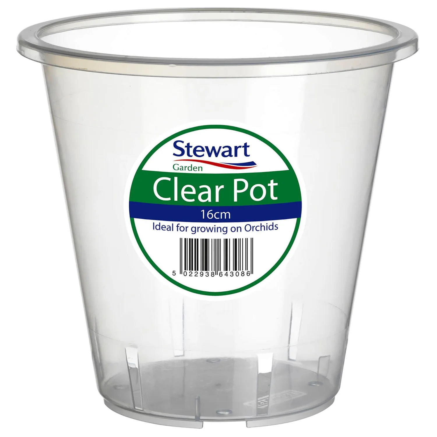 Clear Plastic Pot - 16cm 3 Clear Plastic Pot - 16cm