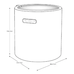Keter Cool Stool Outdoor Ice Cooler Table 39L - Graphite -Green Haven Shop 12884590 6574864304895723