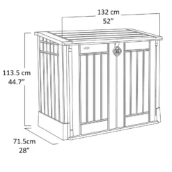 Keter Store It Out Midi Outdoor Garden Storage Shed 880L - Beige/Brown -Green Haven Shop 12885761 1744898752660647