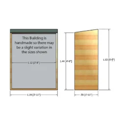 Shire Garden Store Shiplap - 4x2ft -Green Haven Shop 12887188 2024851572700855