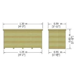 Shire Tongue & Groove Wooden Storage Box - 4x2ft -Green Haven Shop 12887189 1604851576664698