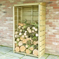Shire Tall Wall Log Store - 3x1.5ft -Green Haven Shop 12887202 1824851593365374