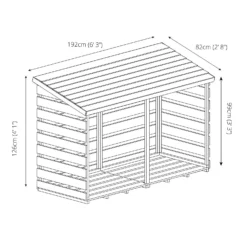 Mercia (Installation Included) Double Log Store -Green Haven Shop 12888117 2835028837810777