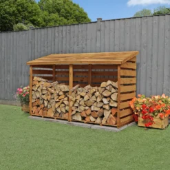 Mercia (Installation Included) Double Log Store -Green Haven Shop 12888117 3825011214652234