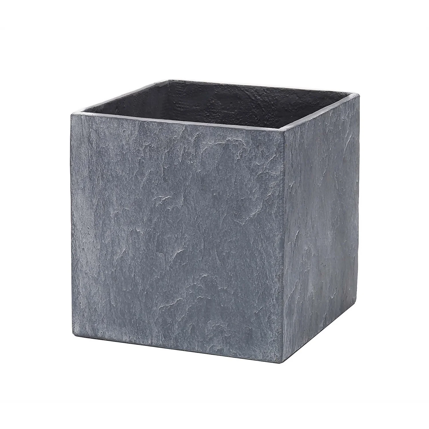 Slate Cube Pot - 37cm 3 Slate Cube Pot - 37cm