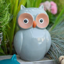 Ceramic Owl Garden Ornament - 25cm -Green Haven Shop 12890924 1154941774098448