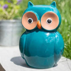 Ceramic Owl Garden Ornament - 25cm -Green Haven Shop 12890924 1204941773960589