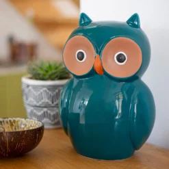 Ceramic Owl Garden Ornament - 25cm -Green Haven Shop 12890924 2104941774043314