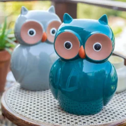 Ceramic Owl Garden Ornament - 25cm -Green Haven Shop 12890924 7294941774363003