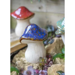 Ceramic Mushroom Garden Ornament - Medium -Green Haven Shop 12890925 1974843660796469