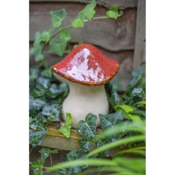 Ceramic Mushroom Garden Ornament - Medium -Green Haven Shop 12890925 2484843660810764