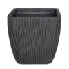 House Beautiful Roma Weave Charcoal Square Pot - 37cm -Green Haven Shop 13176831 2104933182664470