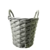 Faux Rattan Round Garden Planter 20cm -Green Haven Shop 13204840 1674951328735184