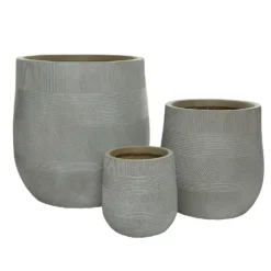 Liam Round Stripe Planter - Small -Green Haven Shop 13222484 1174929320908764