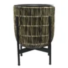 Kate Round Rattan Planter With Legs - Large -Green Haven Shop 13222495 1264929320379495