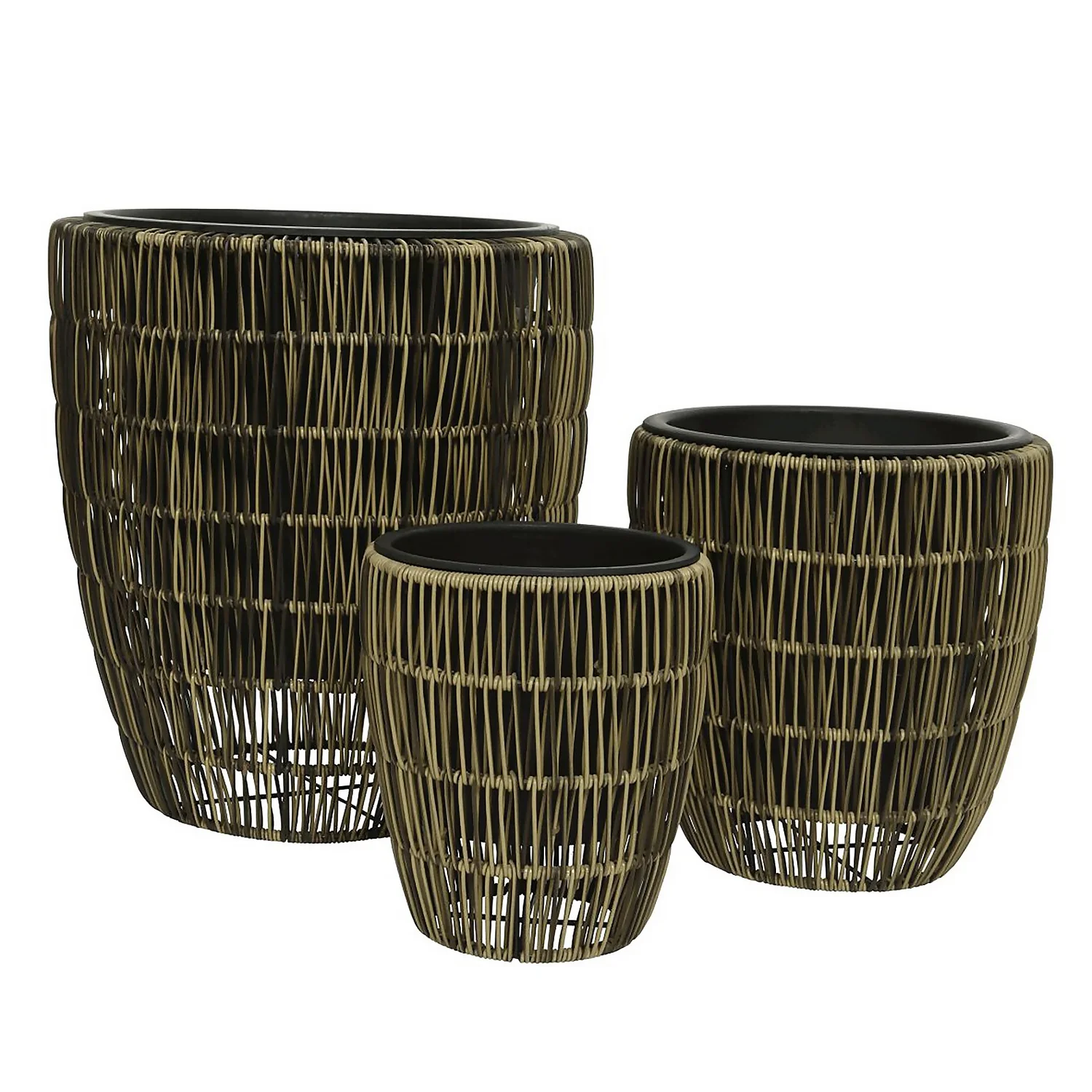 Kate Round Rattan Planter - Large 5 Kate Round Rattan Planter - Large - Image 3