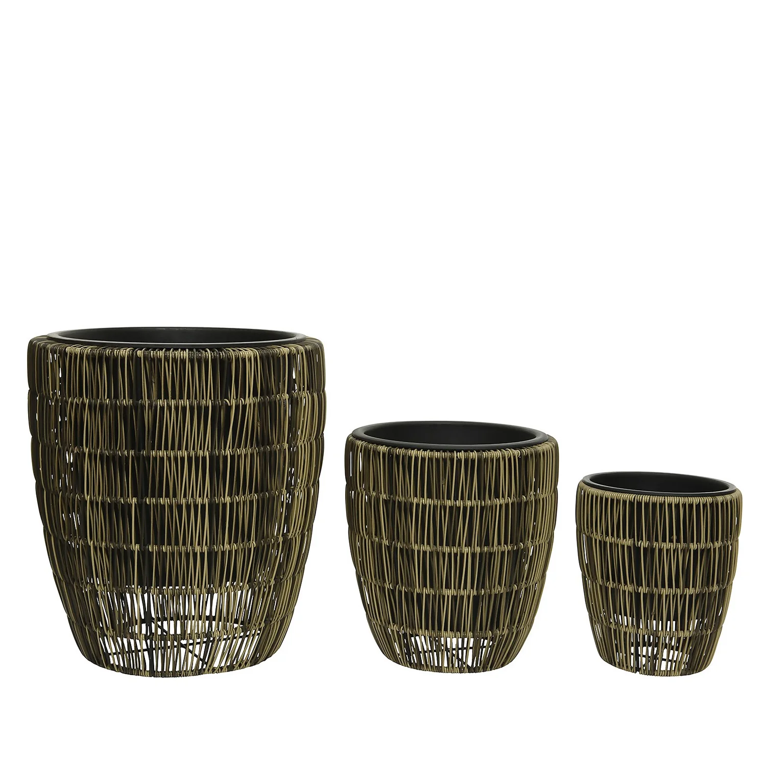 Kate Round Rattan Planter - Large 3 Kate Round Rattan Planter - Large