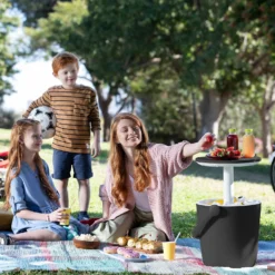 Keter GoBar Outdoor Ice Cooler Table Garden Furniture - Dark Grey / Cream 16 Keter GoBar Outdoor Ice Cooler Table Garden Furniture - Dark Grey / Cream -Green Haven Shop 13412933 2094910901750129