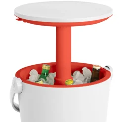 Keter GoBar Outdoor Ice Cooler Table Garden Furniture - Red / White -Green Haven Shop 13412934 7814910901693408