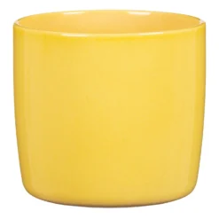 Yellow Solare Plant Pot - 18cm