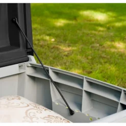 Keter Ace Outdoor Garden Storage Box 124 X 55 X 62.5 Cm - Grey And Black -Green Haven Shop 13432924 1234947994705587