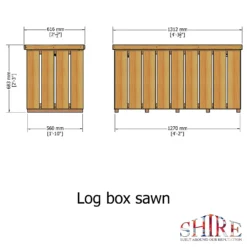 Shire Sawn Timber Garden Storage Log Box 4x2 10 Shire Sawn Timber Garden Storage Log Box 4x2 -Green Haven Shop 13505350 1334931992798254
