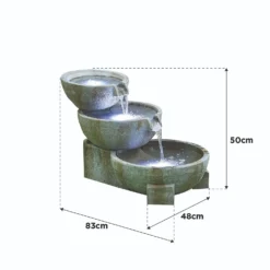 Stylish Fountain Oasis Water Feature With LEDs -Green Haven Shop 13846043 8054962028273395