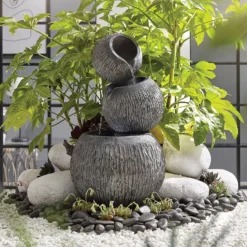 Stylish Fountain Illusion Falls Water Feature With LEDs -Green Haven Shop 13846045 1784962027585657