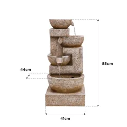 Stylish Fountain Sparkling Bowls Water Feature With LEDs -Green Haven Shop 13846048 1414978881037755