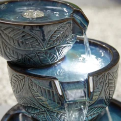 Stylish Fountain Fossil Leaf Water Feature With LEDs 10 Stylish Fountain Fossil Leaf Water Feature With LEDs -Green Haven Shop 13846049 1054962028345905