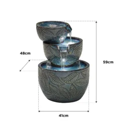 Stylish Fountain Fossil Leaf Water Feature With LEDs 11 Stylish Fountain Fossil Leaf Water Feature With LEDs -Green Haven Shop 13846049 1804962028377735