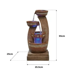 Stylish Fountain Azure Columns Water Feature With LEDs -Green Haven Shop 13846050 1534978881017244