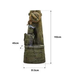 Stylish Fountain Enchanted Well Water Feature With LEDs -Green Haven Shop 13846056 7074962027676998