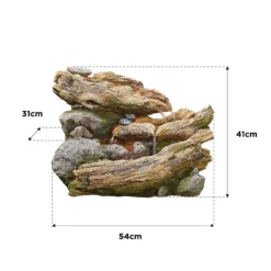 Stylish Fountain Bubbling Brook Water Feature With LEDs -Green Haven Shop 13846059 1884962028336110