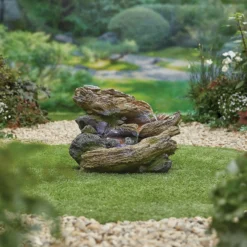 Stylish Fountain Bubbling Brook Water Feature With LEDs -Green Haven Shop 13846059 1994962028178382