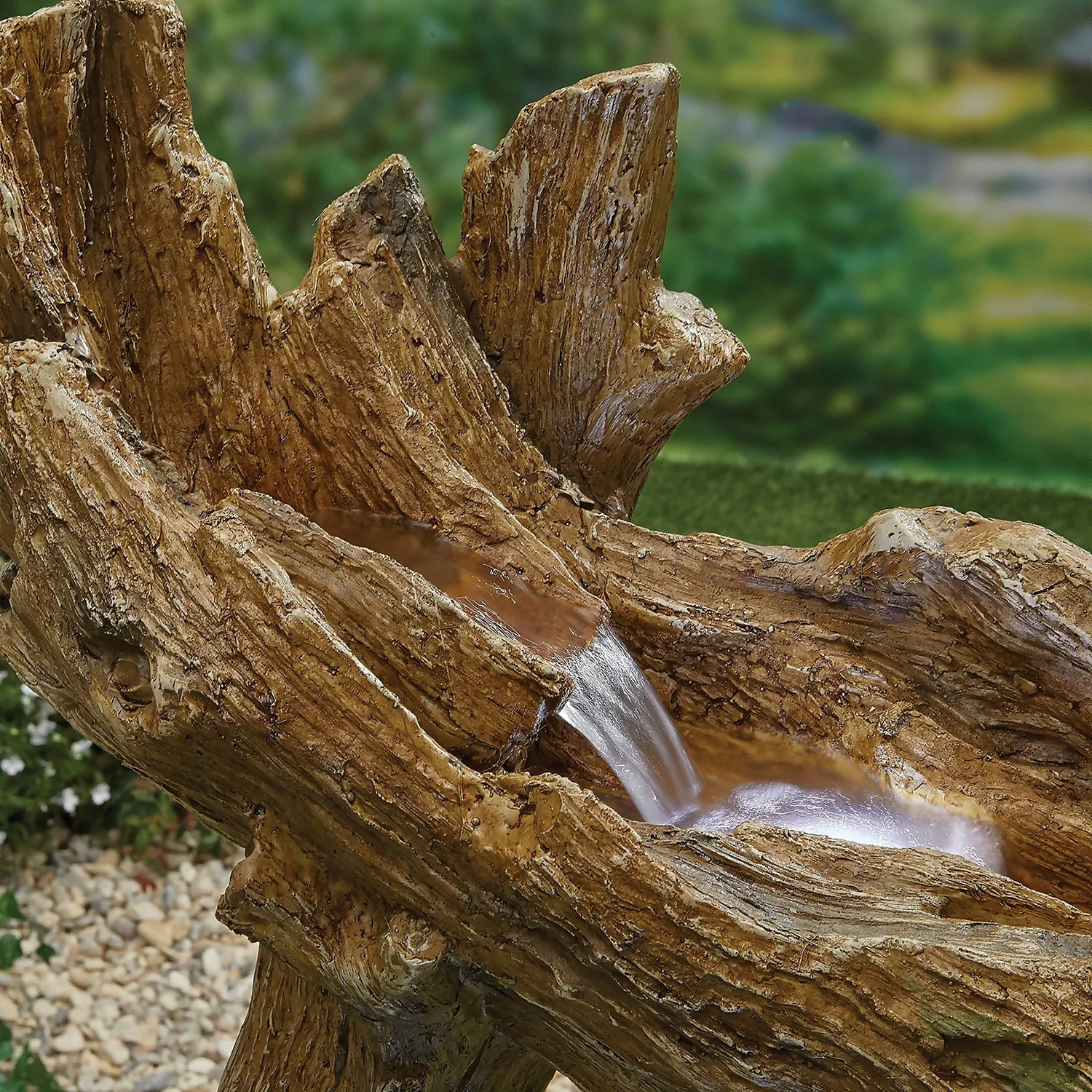 Stylish Fountain Knotted Willow Falls Water Feature With LEDs 6 Stylish Fountain Knotted Willow Falls Water Feature With LEDs - Image 4
