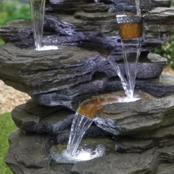 Stylish Fountain Hinoki Springs Water Feature With LEDs 10 Stylish Fountain Hinoki Springs Water Feature With LEDs -Green Haven Shop 13846067 1164962027829983