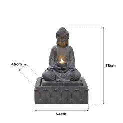 Stylish Fountain Serenity Water Feature With LEDs -Green Haven Shop 13846069 1804978880968461