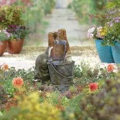 Stylish Fountain Playful Otters Water Feature With LEDs 15 Stylish Fountain Playful Otters Water Feature With LEDs -Green Haven Shop 13846072 1994962027889299