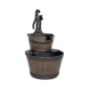 Stylish Fountain Whiskey Barrels Garden Water Feature -Green Haven Shop 13944159 3205005844640120