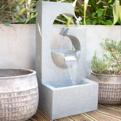 Stylish Fountain Ango Falls Garden Water Feature With LEDs -Green Haven Shop 13947169 4305005844444559